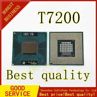 2PCS T7200 7200 SL9SF CPU 4M Socket 479 (Cache/2.0GHz/667/Dual-Core) Laptop processor