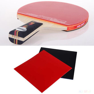 2Pcs Tafeltennis Racket Pips In Pingpong Rubber Spons Rood/Zwart Sportartikelen