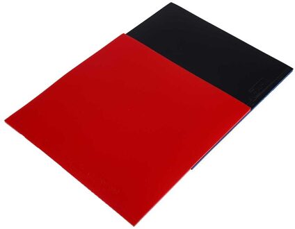 2Pcs Tafeltennis Racket Pips In Pingpong Rubber Spons Rood/Zwart