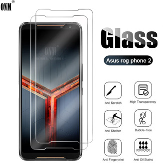 2Pcs Tempered Glass For Asus ROG Phone II 2 Screen Protector For Asus ROG Phone 2 ZS660KL Protective Glass Film