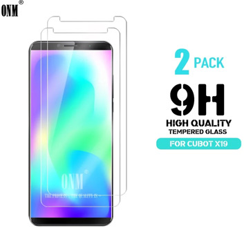 2Pcs Tempered Glass For Cubot X19 Screen Protector Premium Tempered Glass Cubot X19 Screen Protective Film