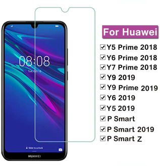 2Pcs Tempered Glass For Huawei Y5 Y6 Y7 Prime Pro Y9 2019 Glass Screen Protector On For Huawei P Smart Z 2019 y3 Protective Film