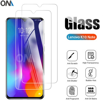 2Pcs Tempered Glass For Lenovo K10 Note Glass Screen Protector 2.5D 9H Tempered Glass For Lenovo K10 Note Protective Film