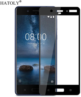 2PCS Tempered Glass For Nokia 8 Screen Protector for Nokia 8 Full Cover for Nokia 8 3D Curved Edge Film TA-1012 HATOLY