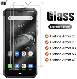 2Pcs Tempered Glass For Ulefone Armor 7E 7 6S 6E 5S X5 Screen Protector For Ulefone Armor 7E 7 6S 6E 5S X5 Protective Glass Film