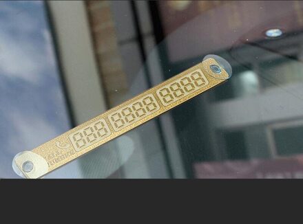 2Pcs Tijdelijke Parkeerkaart Sticker Board Zuignap Telefoonnummer Kaart Parkeren Teken Kennisgeving Auto Producten Auto Accessoires zilver