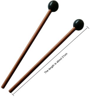 2Pcs Tong Drum Mallet Xylofoon Marimba Drumstick Musical Slaginstrument Voor Kinderen Kinderen Volwassenen zwart