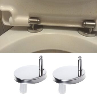 2Pcs Top Fix Wc Toiletbril Scharnieren Fittings Quick Release Scharnier Schroef