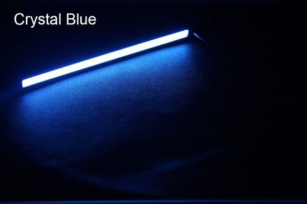 2PCS Universal 17CM Dagrijverlichting 12V Waterdichte Auto COB led Day Light DRL Lamp Auto Werken lichten kristal blauw