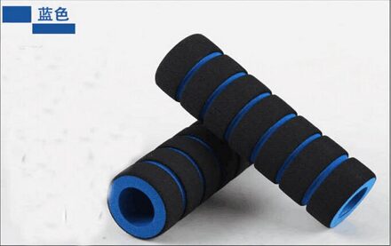 2Pcs Universal Grip Comfort Spons Foam Handvat Bar Motorfiets Dirt Bike E-Bike Fietsstuur Grip Cover Hevels cover lucht blauw