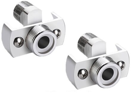 2Pcs Universal Home Hotel Hoek Vervangende Onderdelen Verlengen Verbreding Wandmontage Douche Kraan Adapter Breedte Verstelbare