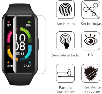 2Pcs Unthin Transparante Hydrogel Film Hd Clear Protective Film Voor Honor Horloge 6 Smartwatch Full Screen Cover Voor Huawei horloge 6 For Huawei Watch 6 / 4stk