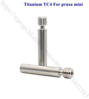 2pcs Upgrade Mini Heatbreak High Quality Titanium Alloy TC4 Thermal Barrel Tube Heat break for Prusa mini 3D Printer