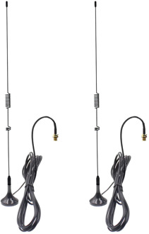 2pcs UT-106 UV Dual band Whip Antenna with magnetic base SMA-F/SMA-M/BNC connector for ALL types of Two way radio