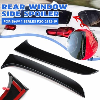 2Pcs Verticale Achterzijde Venster Canard Spoiler Air Splitter Voor Bmw 1 Serie F20 F21