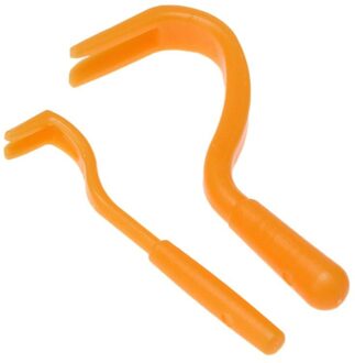 2Pcs Vlooien Luizen Tick Twister Haak Tool Hond Kat Huisdier Schoner Dierbenodigdheden Tick Remover Tool Hond Kat Huisdier kam Gereedschap oranje