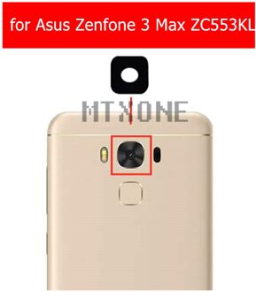 2Pcs Voor Asus Zenfone 3 Max ZC553KL Terug Camera Glazen Lens Achteruitrijcamera Glas Met 3 M Lijm Reparatie onderdeel