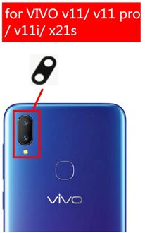 2Pcs Voor Vivo V11/V11 Pro/V11i/X21s Camera Glas Lens Back Achteruitrijcamera Glas Lens met Lijm Vervang Reparatie Onderdeel