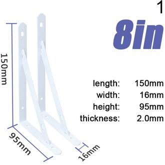 2Pcs Wandplank Beugels Heavy Duty Corner Brace Boekenkasten Woonkamer Kantoor Muur Gemonteerde Opbergrek Metalen Beugel A1
