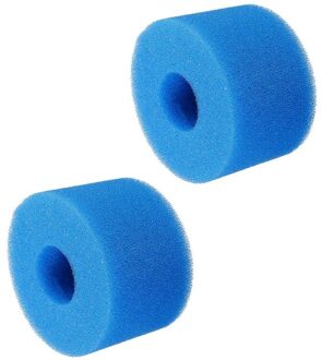 2Pcs Wasbare Spons Schuim Cartridge Geschikt Herbruikbare Zwembad Filter Foam Spons Voor Zwembad Filter Aquarium Accessoires