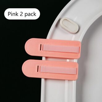 2Pcs Wc Deksel Lifter Accessoires Huishoudelijke Snap-On Flip Open, Niet Vies, Clear En Herbruikbare, badkamer Benodigdheden Zijn Stevig roze 2stk