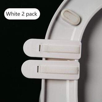 2Pcs Wc Deksel Lifter Accessoires Huishoudelijke Snap-On Flip Open, Niet Vies, Clear En Herbruikbare, badkamer Benodigdheden Zijn Stevig wit 2stk