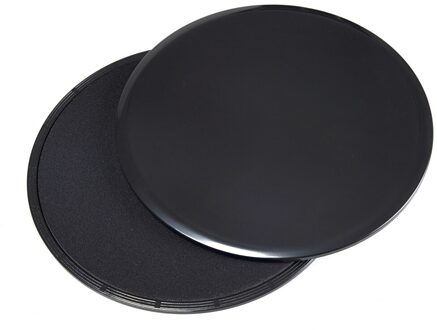 2Pcs Zweefvliegen Discs Slider Fitness Disc Gym Accessoires Oefening Schuifplaat Voor Yoga Gym Abdominale Core Training Sport Gear ed zwart