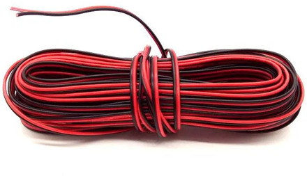 2pin Wire 10M 100M Electric 22AWG 12V/24V Extension Cable Cord Red Black 2 Wire Stranded Tinned Copper for LED Strip Power Wire