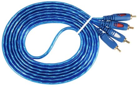 2RCA Audio Kabel 1.5/3/5M Oxidatie Slip 2RCA Male Naar 2RCA Mannelijke Kabel Voor Dvd digitale Speler Tv Box blauw 3meters