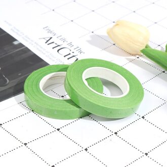 2Rolls Zelfklevend Papier Tape Enten Film Bloemen Stem Diy Kunstmatige Bloem groen