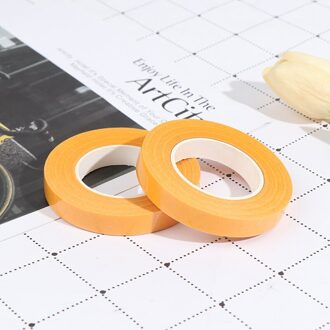 2Rolls Zelfklevend Papier Tape Enten Film Bloemen Stem Diy Kunstmatige Bloem Oranje