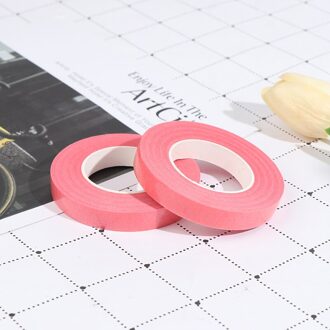 2Rolls Zelfklevend Papier Tape Enten Film Bloemen Stem Diy Kunstmatige Bloem Roze