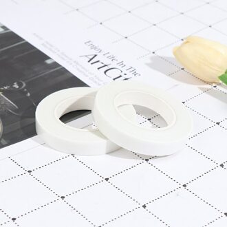 2Rolls Zelfklevend Papier Tape Enten Film Bloemen Stem Diy Kunstmatige Bloem wit