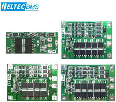 2S/3S/4S 20A 30A 40A 60A BMS With Balance 18650 BMS Lifepo4 Lithium battery protection board/BMS board For Drill Motor