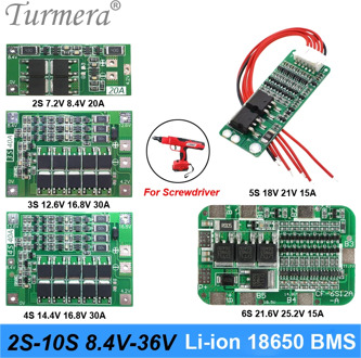 2S 3S 4S 5S 6S 10S Li-ion Lithium Battery 18650 Charger PCB BMS Protection Board For screwdriver battery Lipo Cell Module