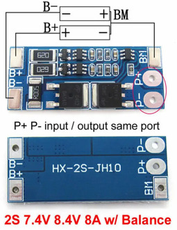 2S 8A w/Balance Li-ion Lithium 18650 Battery BMS Protection PCB Board 7.4V 8.4V