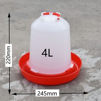 2Set Chickken Feeding Watering Supplies Kip Feeder Drinker Gevogelte Kuiken Kip Kwartel Bantam Feeding Tool 1L 2L 4L