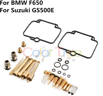 2set for BMW F650 Carburetor Repair Rebuild Kit replacement accessories parts suitable For Suzuki GS500E GS500 GS 500 E
