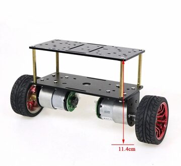 2wd Twee Rondes Van Zelfbalancerende Dc 12V Motor Auto Twee-Wiel Balanceren Auto Slimme Auto Chassis kit