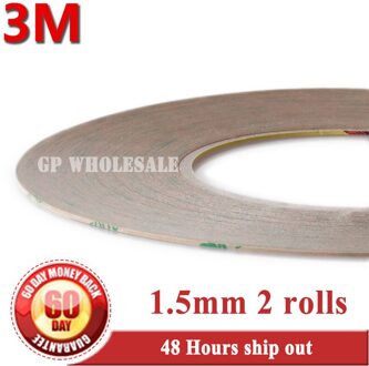 ! 2x 1.5 Mm * 55M 3M 9495LE 300LSE Clear Dubbelzijdig Super Strong Plakband Voor Iphone 4S 5 Frame Digitzer Reparatie