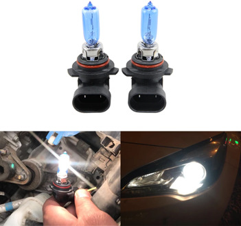 2x 9012 HIR2 Halogen Light Bulbs 55W 6500K Xenon Clear White Car-styling Car Headlights 9012LL HIR2 PX22d Car Headlight Bulbs