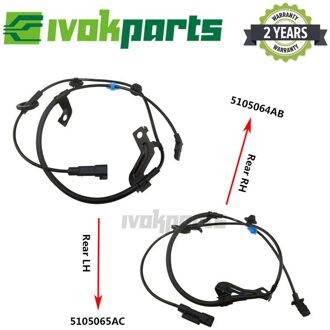 2x Achter Links & Rechts Abs Wheel Speed Sensor Voor Dodge Caliber Jeep Compass Patriot 1.8L 2.0L 2.4L 16V 5105065AC 5105064AB