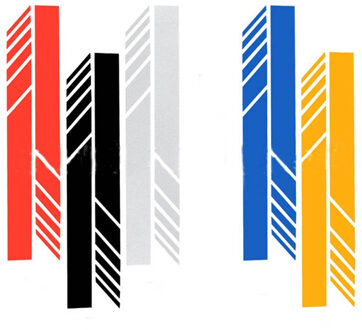 2X Achteruitkijk Mirrior Sticker Rear View Side Spiegel Lichaam Streep Vinyl Sticker Decal Diy Kofferbak Decals Voor Benz Golf Universa zwart