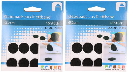 2x Antikrasviltjes voor meubels 16-delig met klittenband - Meubelviltjes