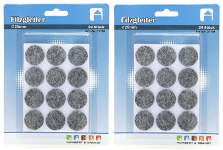 2x Antikrasviltjes voor voor meubels 24-delig - Meubelviltjes