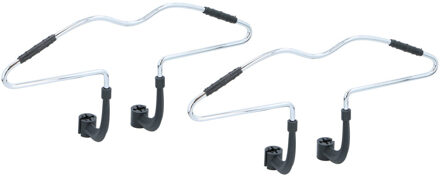 2x Auto/autostoel kledinghangers 50 cm