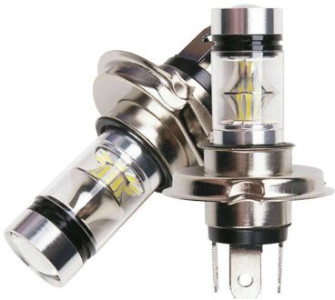 2x Auto H4 9003 HB2 8000K Hi/Lo Beam 20 Led Mistlamp Rijden Drl Bulb Lamp Wit