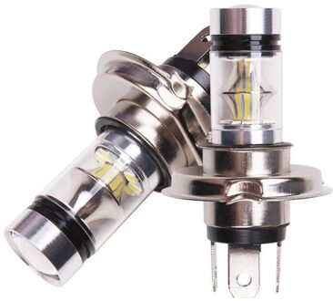 2x Auto H4 9003 HB2 8000K Hi/Lo Beam 20 Led Mistlamp Rijden Lamp Wit lamp