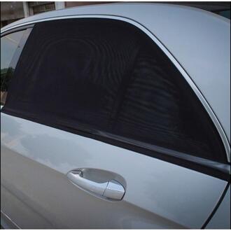 2x Auto Polyester Rear Side Window Mesh Zonneklep Shade Cover Shield Uv Protector Verbetert Privacy 54Cm X 92cm Past Meest Auto Model