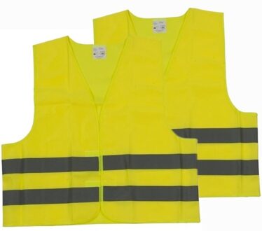 2x Autopech reflecterend vestje/hesje voor volwassenen - Veiligheidshesje